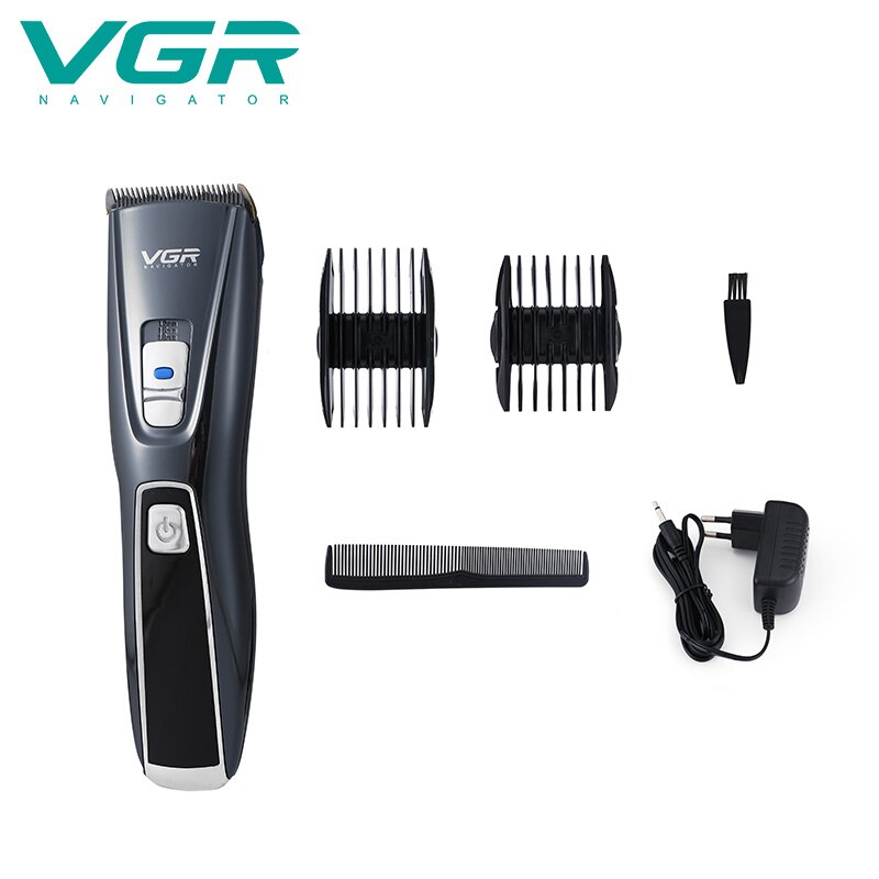 Vgr tondeuse kappers tondeuse keramische titanium mes draadloze tondeuse turbo tondeuse voor mannen