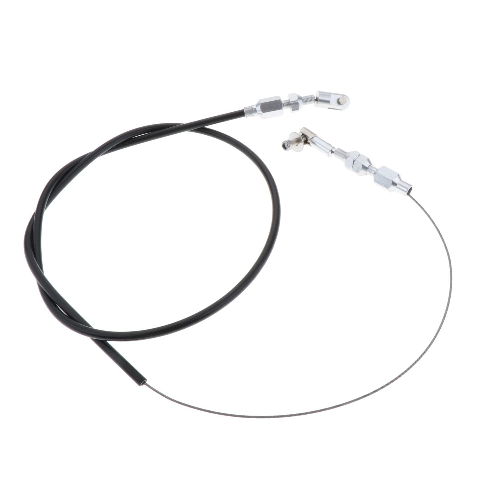 Rvs Gaskabel Met Fittingen, Zwart, 56Inch Rvs Kabel, 36Inch Behuizing