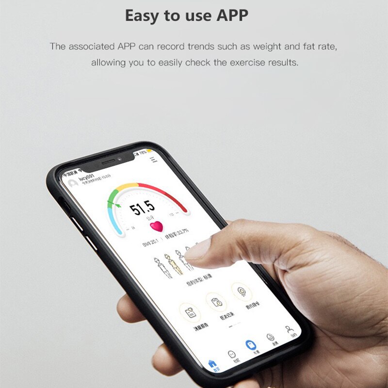 XiaoGui Body Fat Scale Weight And Fat Scale Bluetooth APP Floor Bathroom Digital Electronic LED Screen Water Muscle mass