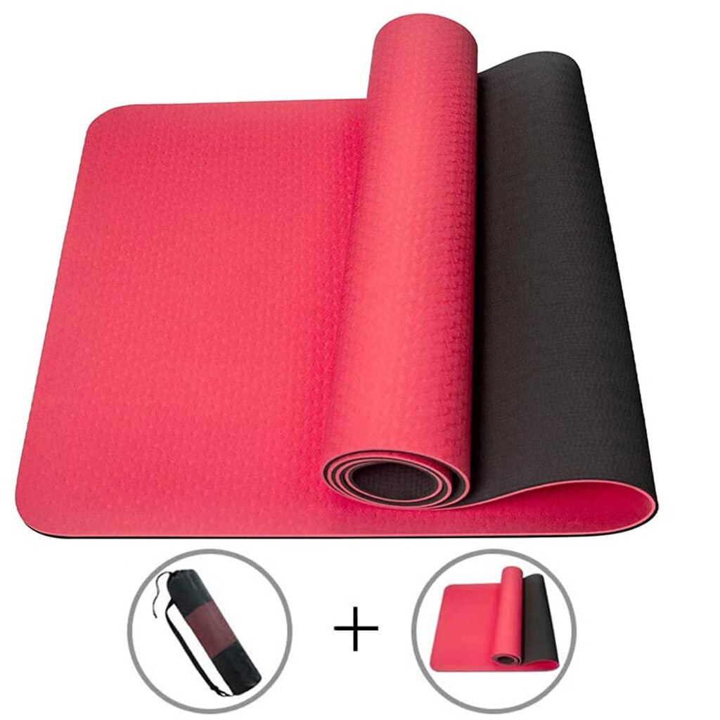 Yoga Mat Met Mesh Bag 6Mm Dikke Antislip Gym Oefening Fitness Pilates Non Slip Fitness Oefening Mat Oefening mat #30