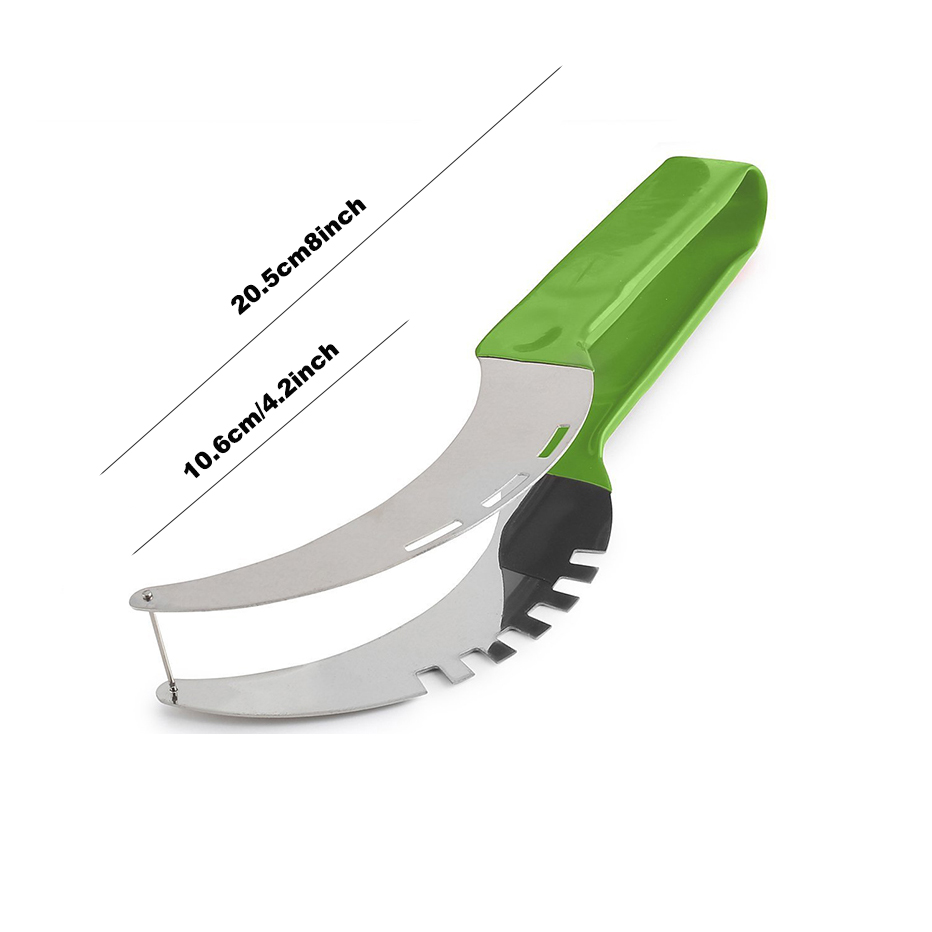 Basedidea – trancheuse à pastèque en acier inoxydable, coupe-pastèque facile avec couvercle antidérapant, coupe-Melon rapide