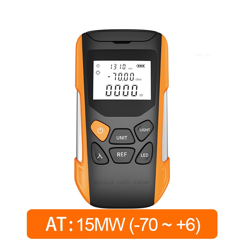Multifunction Optical Power Meter Visual Fault Locator Network Cable Test Optical Fiber Tester Pen VFL USB Charging: 15MW -70 to 6