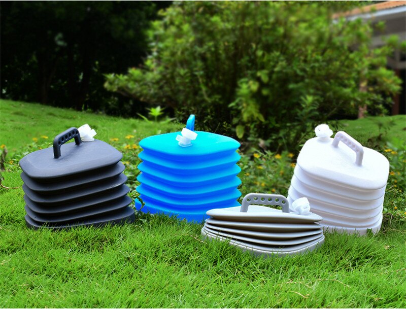 Outdoor Bucket Car Portable Water Tank Large Capacity Household Folding Silicone Water Storage Bucket Camping Car Accessory