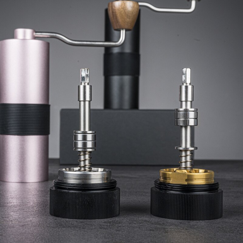 Double Bearing Manual Grinding Machine Titanium Stainless Steel Sharpening Full Alloy Machine Hand Make Coffee Grinder