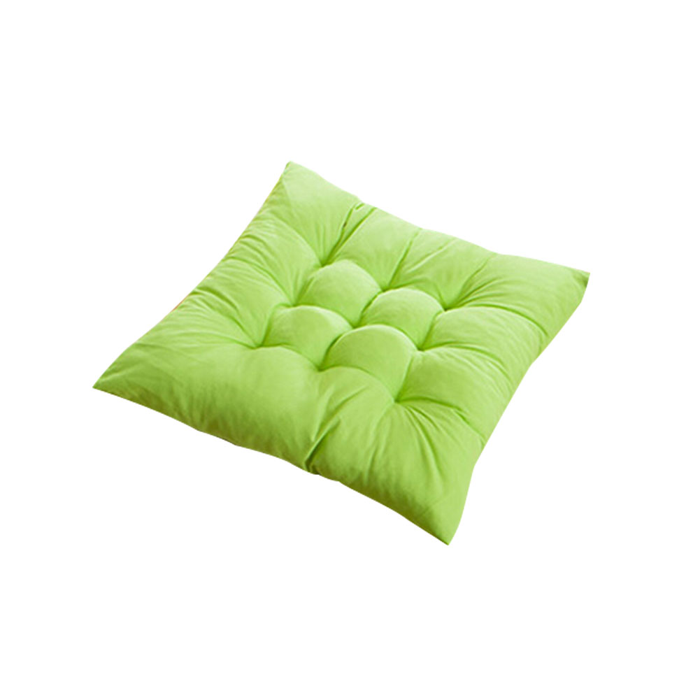 Zachte dikke kussen stoelkussen effen kleur gebonden touw stoelkussen eetkamer keuken kantoor huisdecoratie stoelkussen decoratie: Fruitgroen