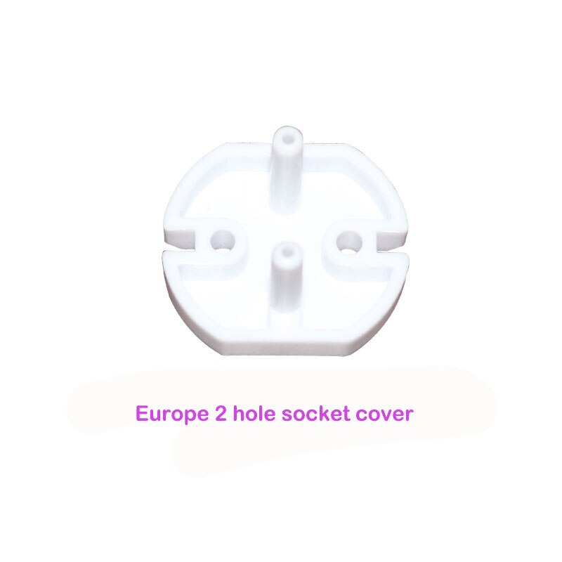 5pcs Europe Power 2 Hole Socket Electrical Cover Baby Kids Child Safety Guard Protection Anti Electric Shock Plugs Rotate Cover: Default Title