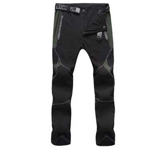 Man Zomer Vissen Fietsen Broek Trekking Reizen Wandelen Broek Mannen Outdoor Anti-Uv Ademend Broek Camping S-3XL: Men gray stripe / L