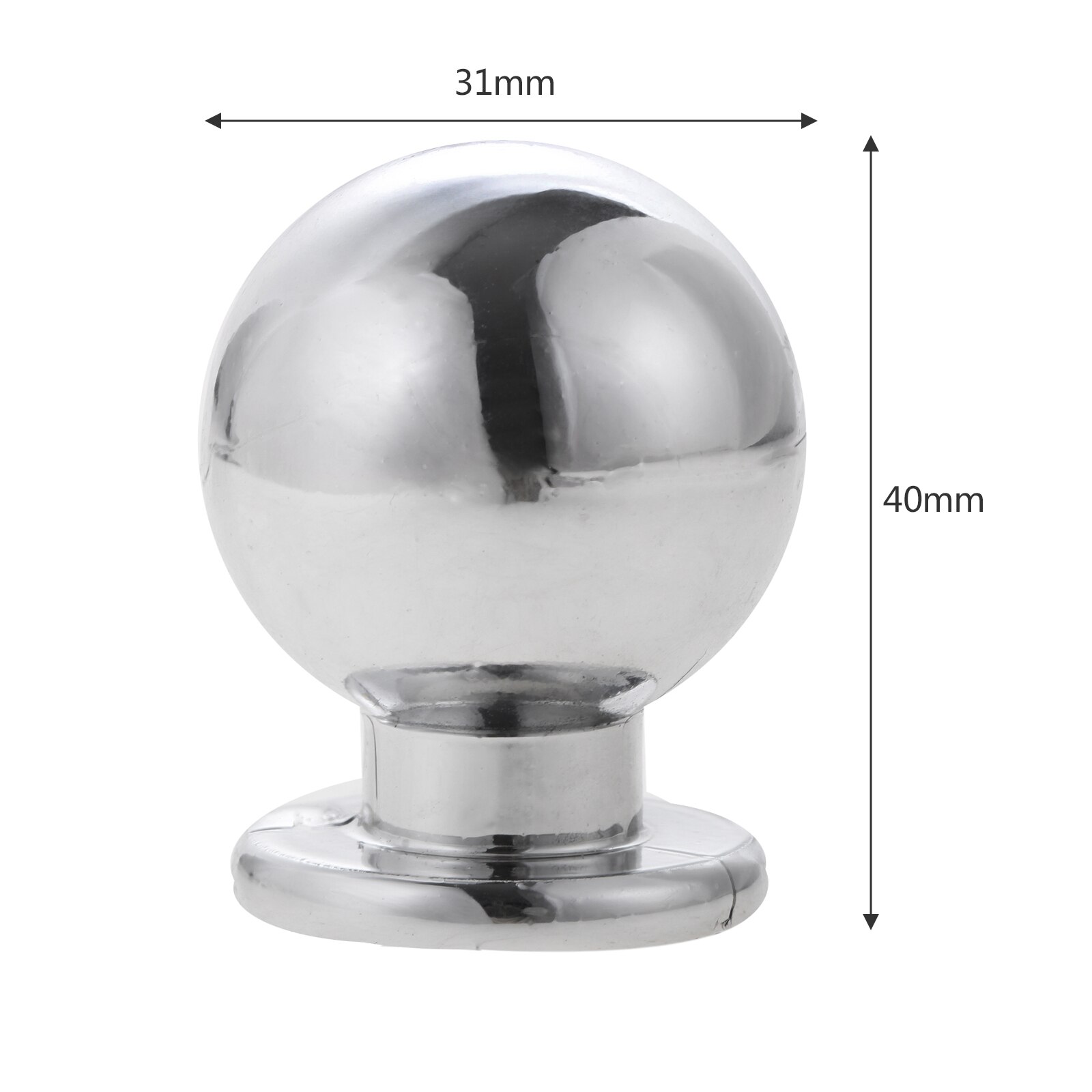 1Pc Clear Diamond Vorm Knop Enkele Poort Pull W/Schroef Plastic Crystal Gem/Bal Vorm Handvat Meubels lade Kast Kledingkast: 7