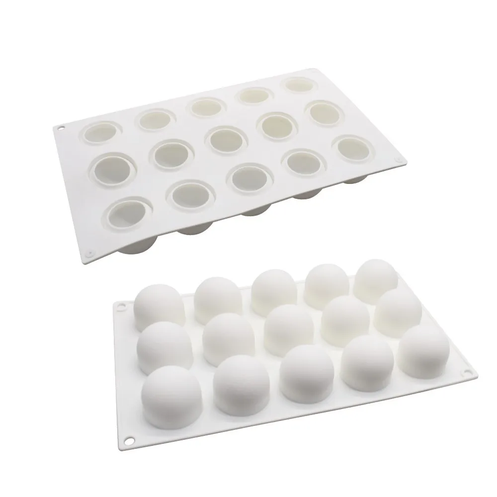 Siliconen chocoladevorm Silicon Ball Cakevormen 3D Halve bol Snoep Truffel Bakplaat 1 stuk