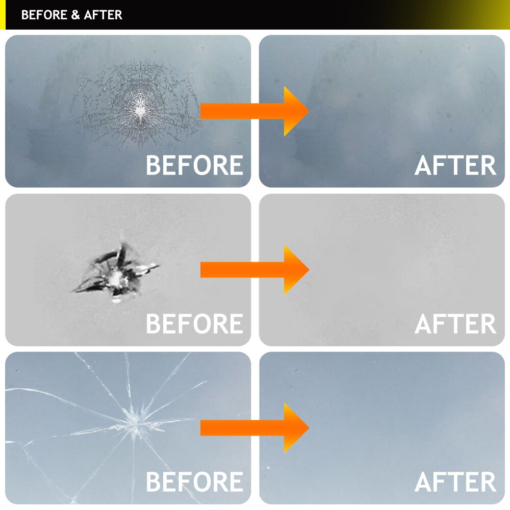 Auto Care window repair Fix DIY windshield repair kit polishing Windscreen Glass renewal Tool Scratch Crack Restore