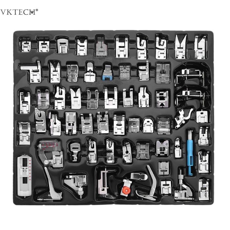 16/32/42/62pcs Sewing Machine Foot Presser Kit Feet for Brother Singer Janome Presser Feet Braiding Blind Stitch Darning Access