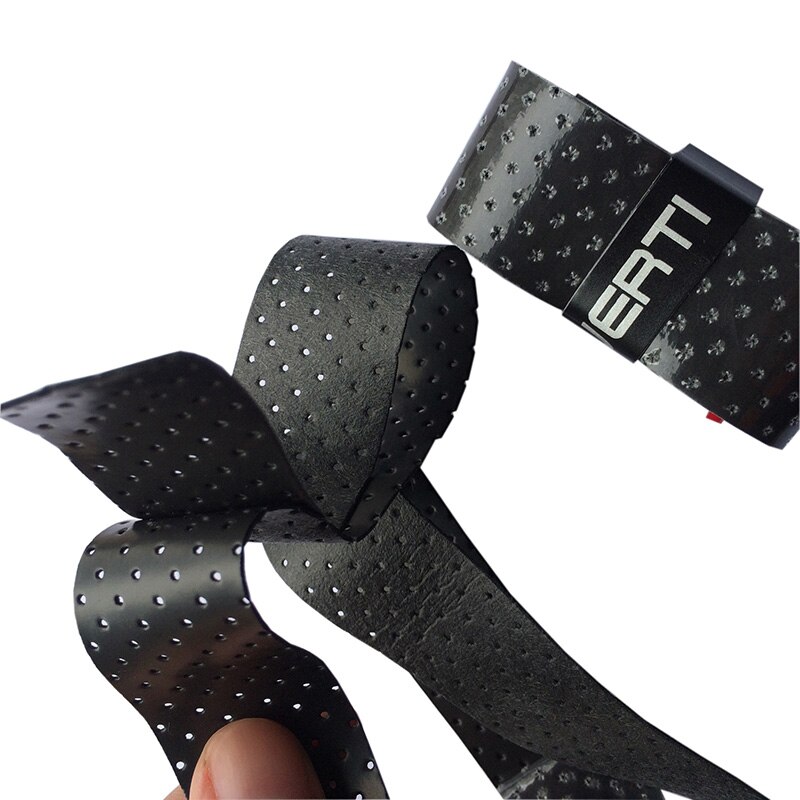POWERTI 10pcs/lot Tennis Overgrip Stick Perforated Sweatband Sweat Viscosity Badminton Racket Breathable Grip