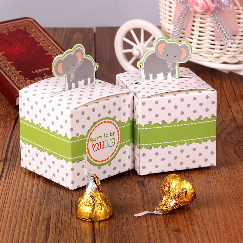 12 Stuks "Baby On Board! "Pop-Up Zeilboot Baby Candy Box Blue Birthday Party Baby Shower Decoraties Kids Favor Box: Light Grey
