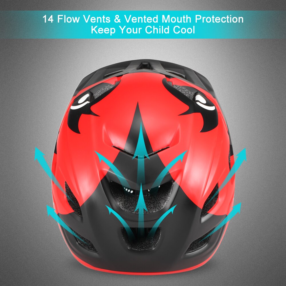 Lixada Kid Mountain Road Mtb Bike Helm Afneembare Pro Bescherming Kinderen Volledige Gezicht Fiets Fietshelm Cascos Ciclismo