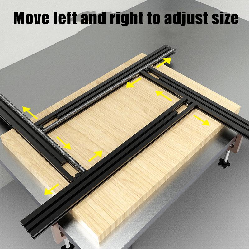 Trimming Machine Milling Groove Engraving Jip Guide Rail Adjustable Backing Auxiliary Router Guide Bracket Woodworking Tools