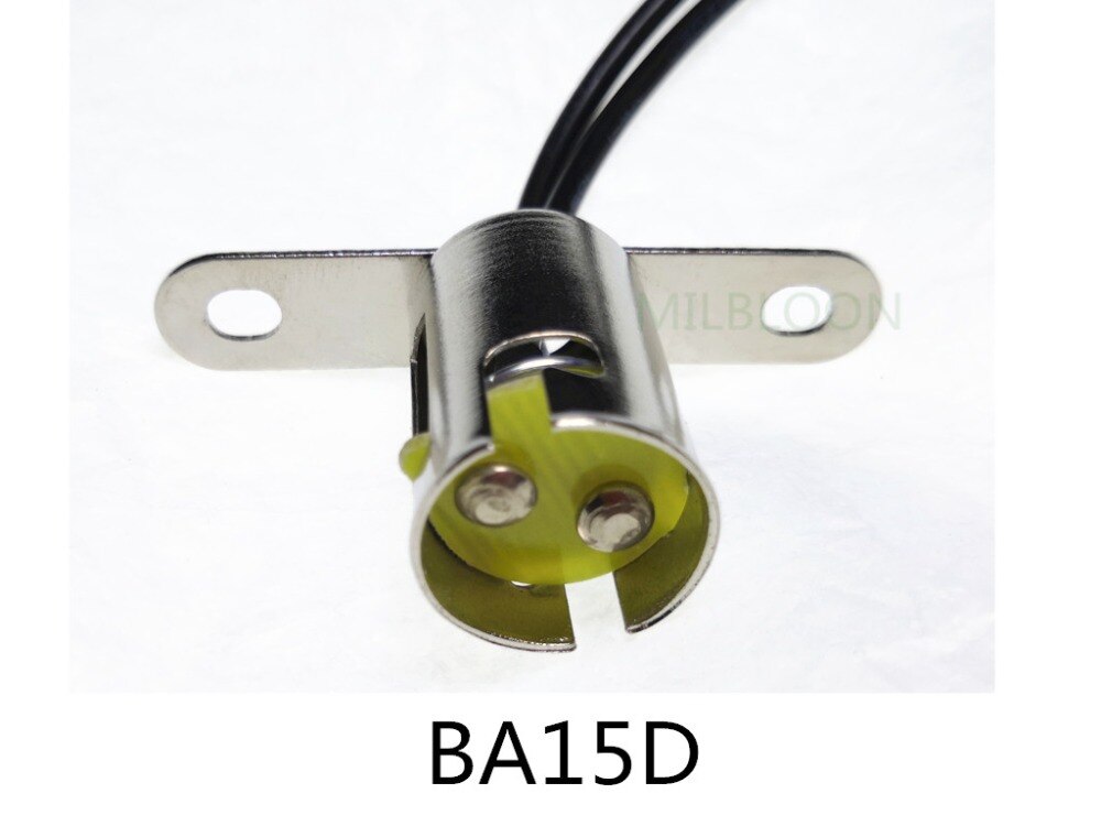 BA15S BA15D BAY15D-portalámparas BA15 de un contacto, base de 15mm, Contacto doble, BA15D, lado alto y bajo