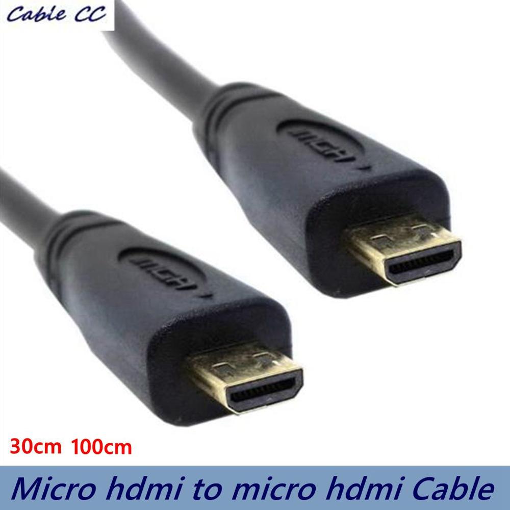 Micro Hdmi Naar Micro Hdmi Male-To-Male D-Naar-D Kabel 1 M 3ft Ferriet connector Voor Laptop Digitale Camera Kabel