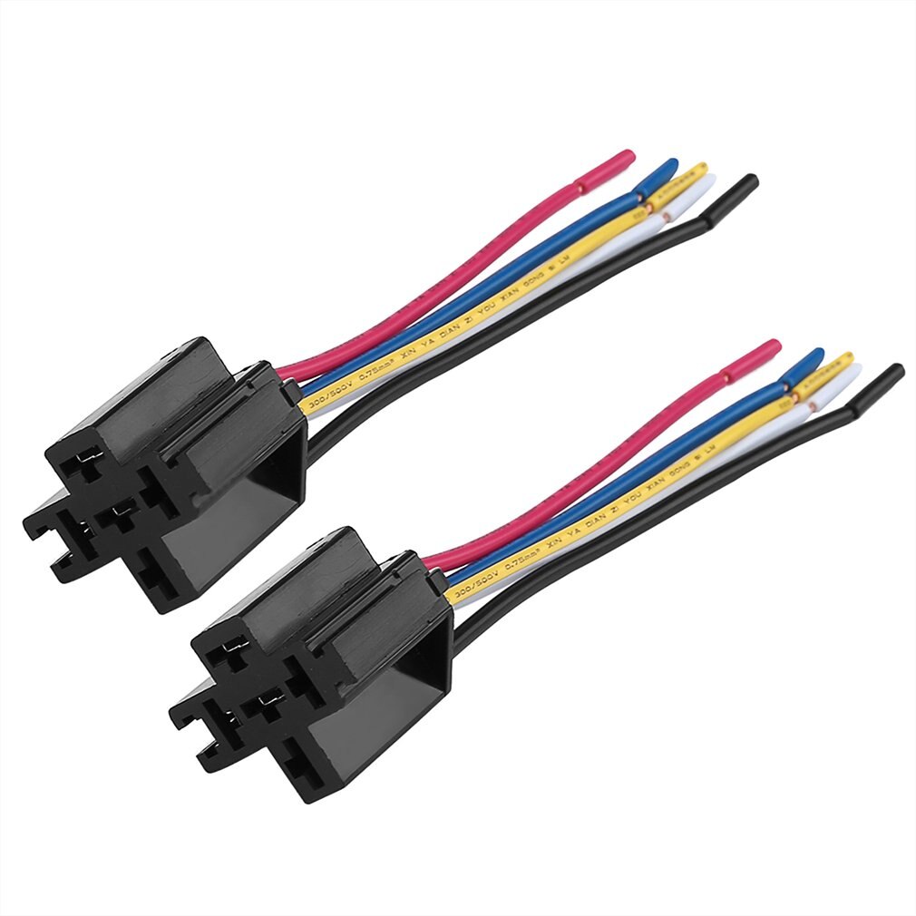 1 Pcs Meticulous Plastic Material Replacing Parts Relay Socket Harness Car Relay 5 Pin 5 Wire For Car Automotive Relay