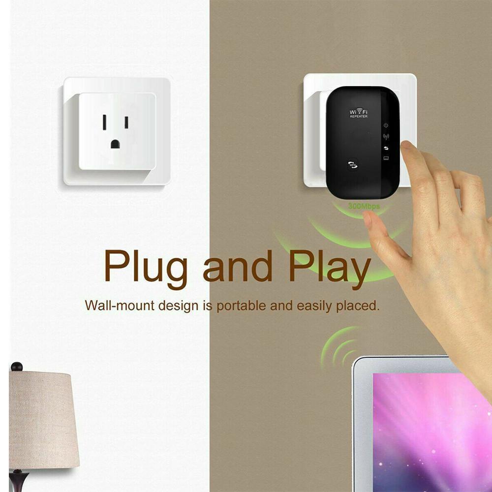 Draadloze wifi-repeater wifi-signaalversterker 300 mbps 802.11n/b /g hoge snelheid range extender stekker wifi-signaalversterker versterken