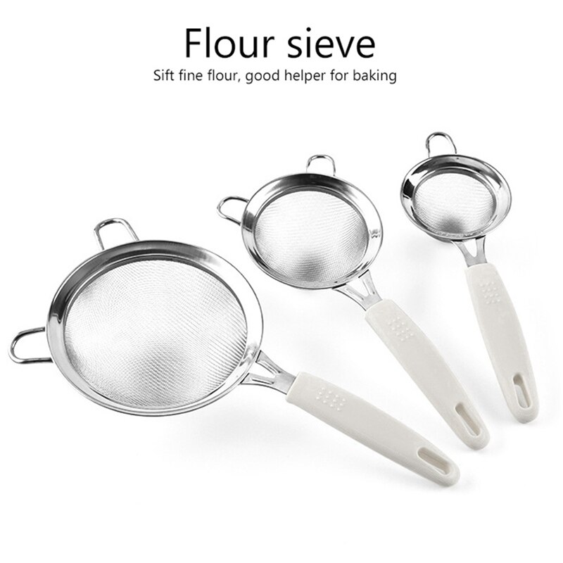 Fine Mesh Filter Double-layer Mesh Baking Tool Bandwidth Ear Kitchen Supplies Stainless Steel Gas Cooker 30.48 Cm