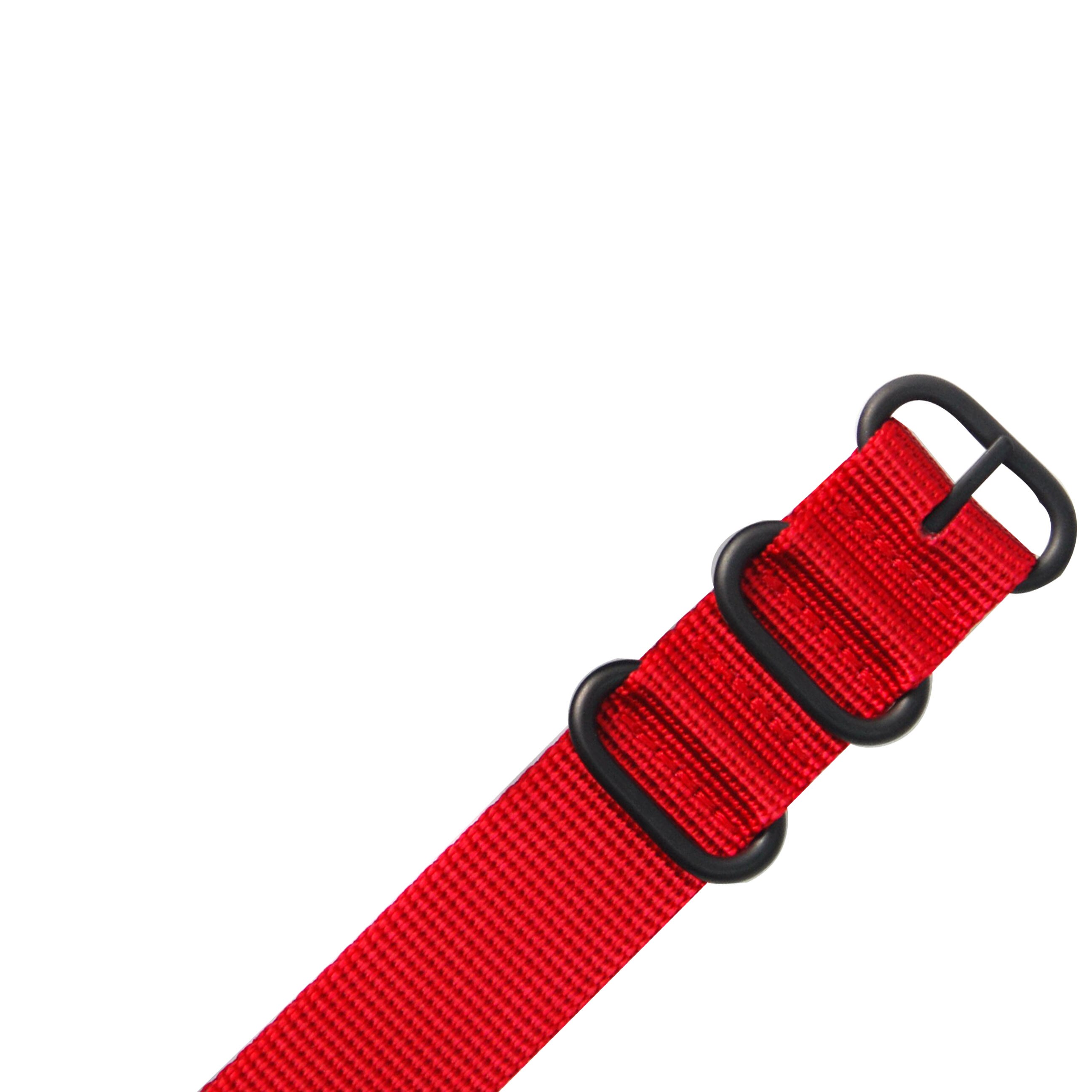 For Suunto D6 D6I Dive Computer Watch Nylon Strap Watchbands+ABS Adapters+Screwbars: Red