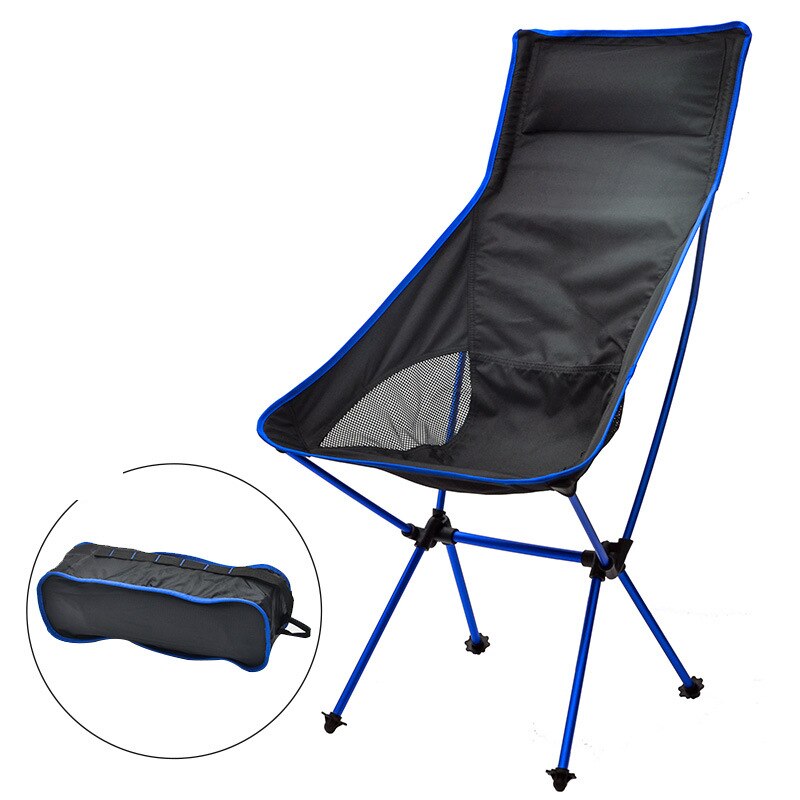 Campingstol udendørs letvægts aluminiumslegering sammenklappelig stol med opbevaringspose bærbar fold op til vandreture picnic fiskeri bbq