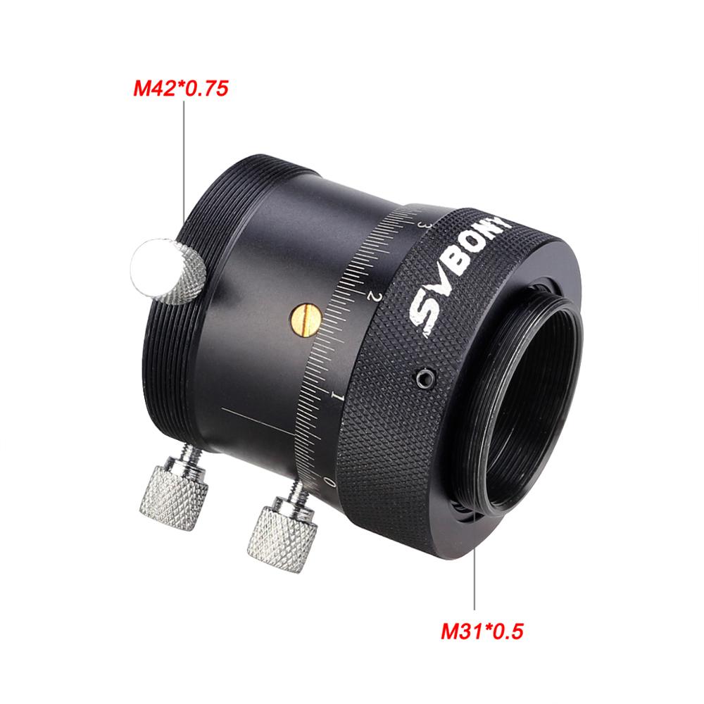 SVBONY High Precision 1.25" Double Helical Focuser for Schmidt Telescope Lenses w/SCT Mount Astronomy Telescope Adapter: 1.25 inch  Focuser