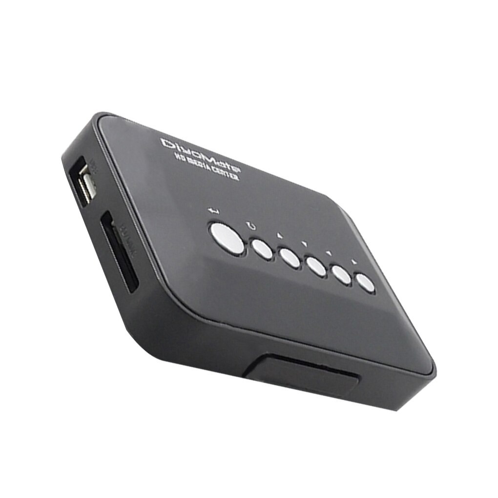 Multimediaspeler mini  hd 720p hdd mediaspeler tv box av-uitgang mkv rm sd usb sdhc mmc hdd eu/us/uk/au-stekker