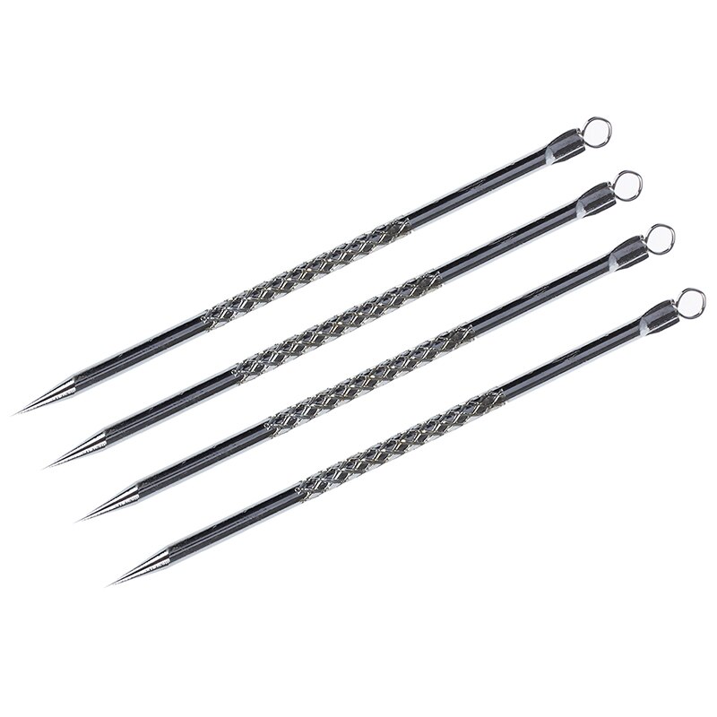 4 Pics Blackhead Extractor Stainless Steel Acne Needle Tool