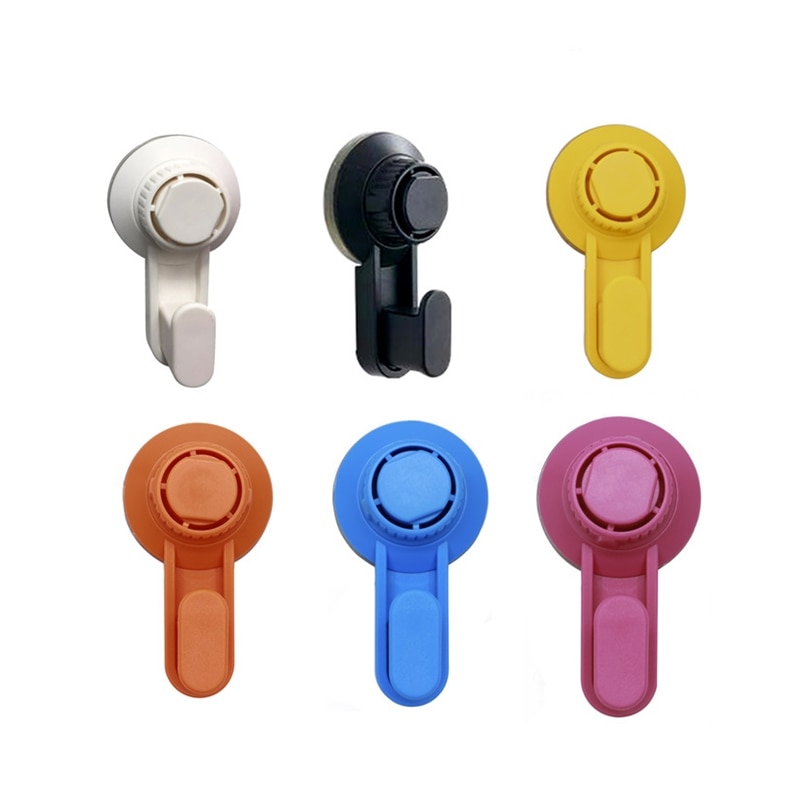 1pc ABS Vacuum Suction Hook 5KG Strong Hanger For Kitchen Bathroom Door Key Wall Hooks Organizer