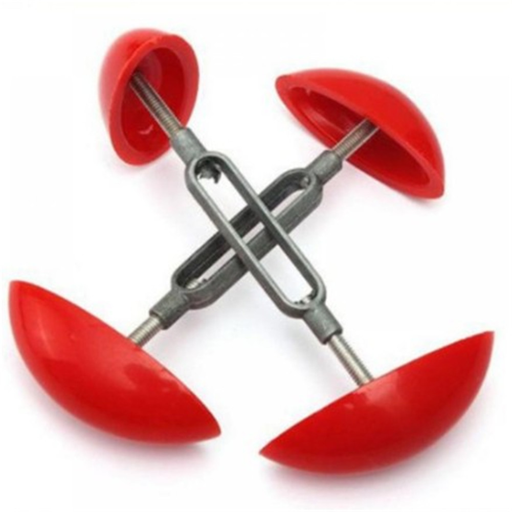 2pc portabla mini röda skosträckare för höga klackar justerbar sko trädexpander män kvinnor width extender keeper schoenspanner