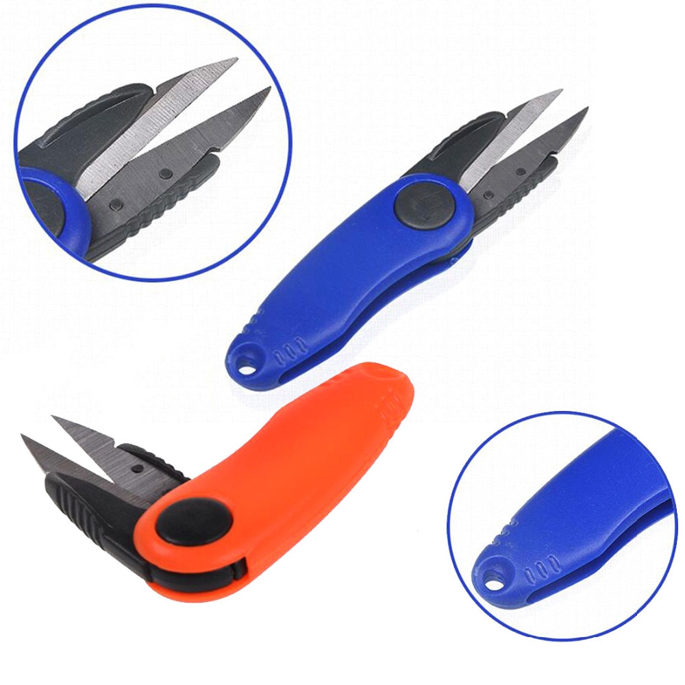 Shrimp-Shaped Stainless Steel Fish Use Scissors Accessories Folding Fishing Line Cut Clipper Fishing Cross Stitch Scissor Tackle