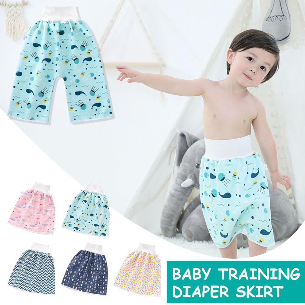 Baby Diaper Skirt Waterproof Leak-proof Diaper Training Pants Baby And Children Nocturia Artifact Cotton Washable Diaper Pocket