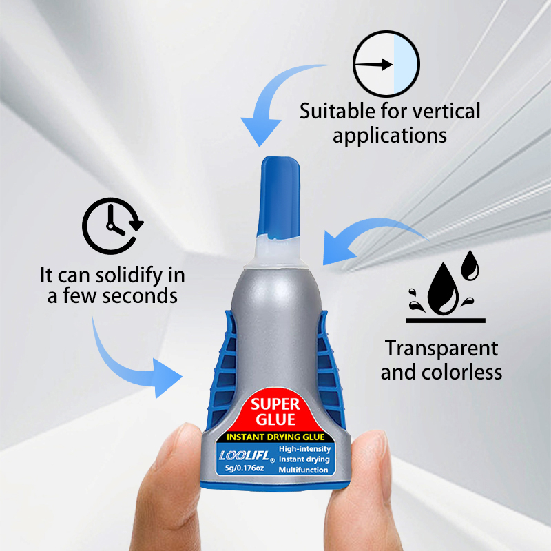 LOOLIFL Super Glue, 0.176 oz, Clear