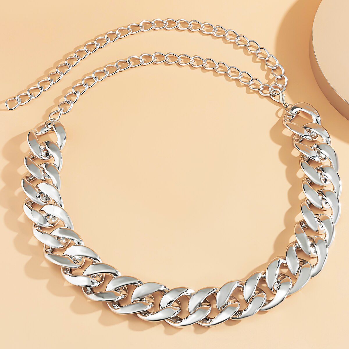 Shixin Punk Ccb Materiaal Dikke Ketting Riem Voor Vrouwen Mode Vrouwelijke Taille Keten Op Jean/Jurk Accessoires Riem sieraden