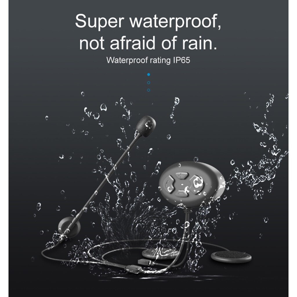 Motorcycle Helmet Headset Wireless Headphone Bluetooth v5.0 with Microphone Motorbike Helmet Communication System