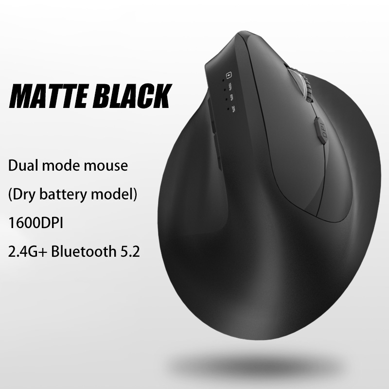 Xiaomi Bluetooth Vertical Mouse Tri-Mode Ergonomic 9600 DPI Adjustable Optical Silence Gaming Mouse Office Dormitory Comfortable: WHITE