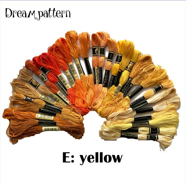 Fil de coton coloré chinois CXC, 30 pièces/lot, fil de tissu DMC couleur point de croix, bricolage, couture, artisanat de broderie: E