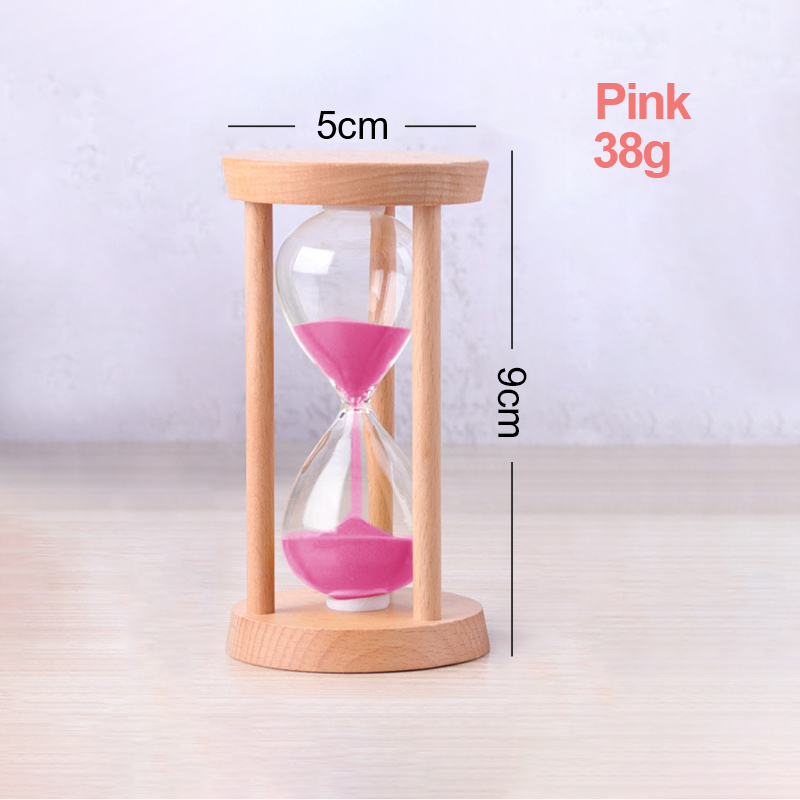 3/5 Min Houten Zandloper Desktop Decoratie Zand Klok Creatieve Timer Kid Game Douche Timer Moderne Woninginrichting 1pcs: WHITE / 3 min