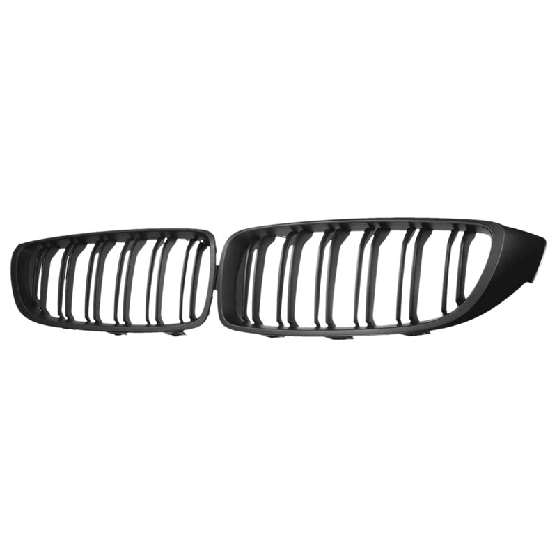 Calandre Avant Noire Mat Pour BMW Série 3 F30/F31 (2012-2018) – Style Kidney Grille, ABS, Installation Clip - 5