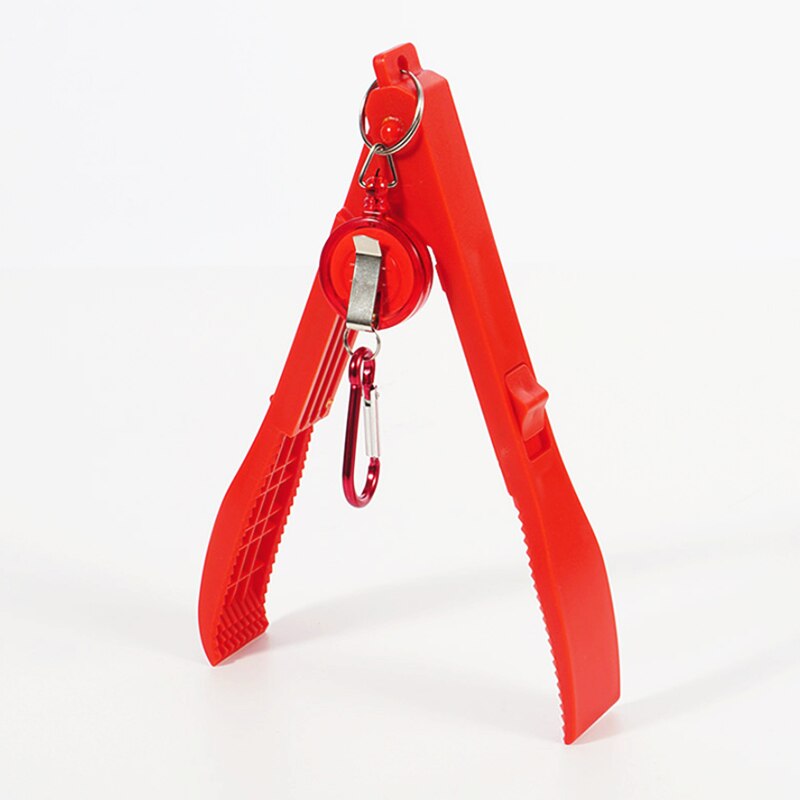Vissen Lichaam Grip Klem Gripper Grabber Met Lock Schakelaar Trigger Multifunctionele Vissen Vis Clip Hand Controller Tackle Tool: Red