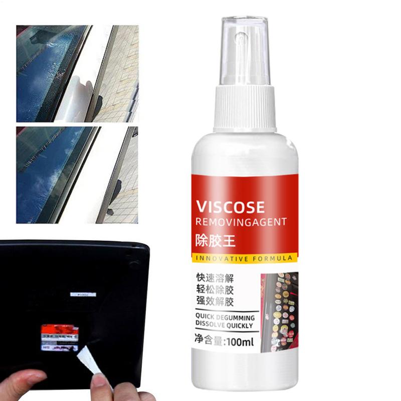 Dissolvant d'autocollants pour voiture, 100ml, les pulvérisations en toute sécurité, élimine les étiquettes autocollantes, les résidus de ruban nettoyant, Spray de colle