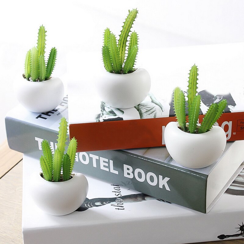 1Pc Koelkast Bericht Sticker Home Decor Magneten Leuke Cactus Vetplant Magneet Knop Cactus