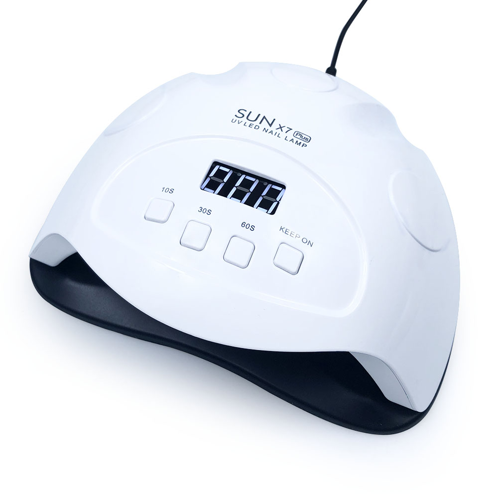 Lámpara UV 90 W lámpara LED híbrida sol X7plus para manicura LCD pantalla secado todas las geles esmalte de uñas arte de uñas herramientas uf led Gel lámpara de uñas