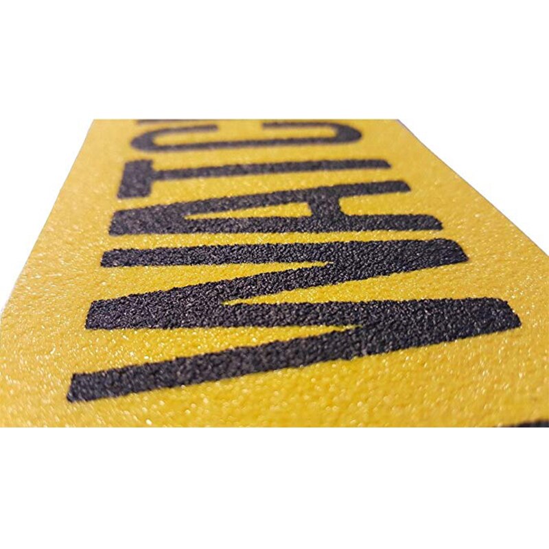 5cm*5m/Roll Caution/Watch Your Step Self Adhesive Anti-slip Non Skid Abrasive Safety Tape Non Slip Warning Tape for Stairs Floor