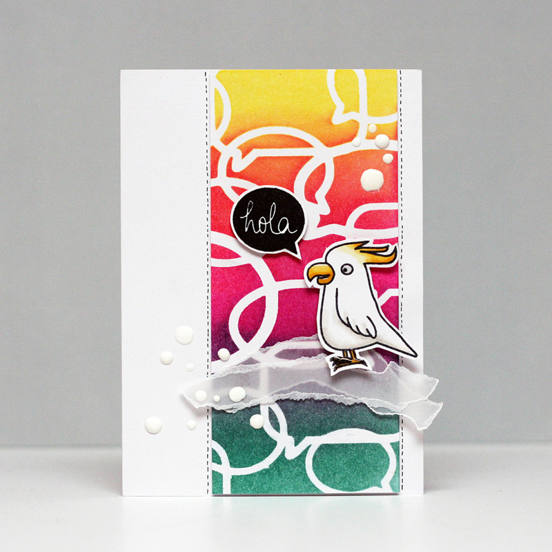 Speech Bubble Stencil for DIY Scrapbooking Decorative Embossing Paper Card Making Craft Plastic Template Drawing Sheet 6x6inches