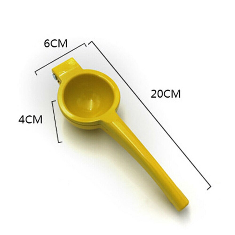 Citronsaftpressverktyg gul citronpressare handpress manuell juicepressor orange limepressare aluminiumlegering färsk juiceverktyg