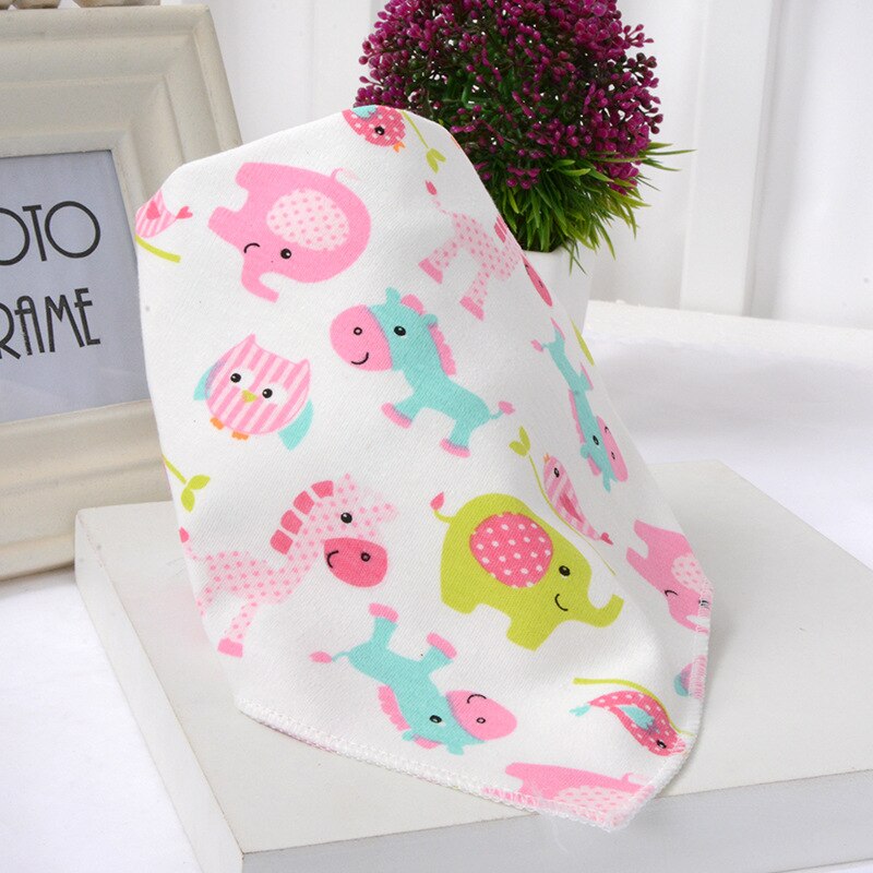 Leuke Baby Bandana Slabbetjes Cartoon Animal Print 100% Katoen Pasgeboren Baby Meisjes Jongens Peuter Driehoek Sjaal: Horses