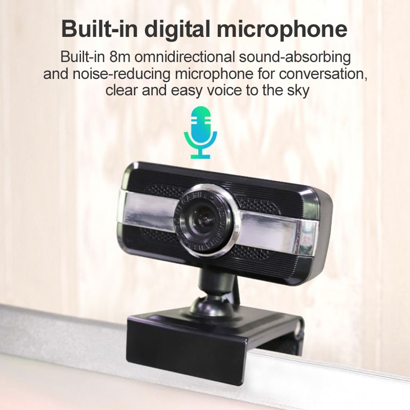 V15 Computer Webcams USB Drive-free 1080P Computer Camera Video Online Class Live Broadcast Built-in Microphone