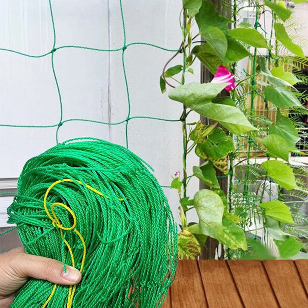 Garden Plants Climbing Net Plastic & Nylon Net Morning Glory Flower Vine Netting Support Net Grow Net Holder Garden Netting #C